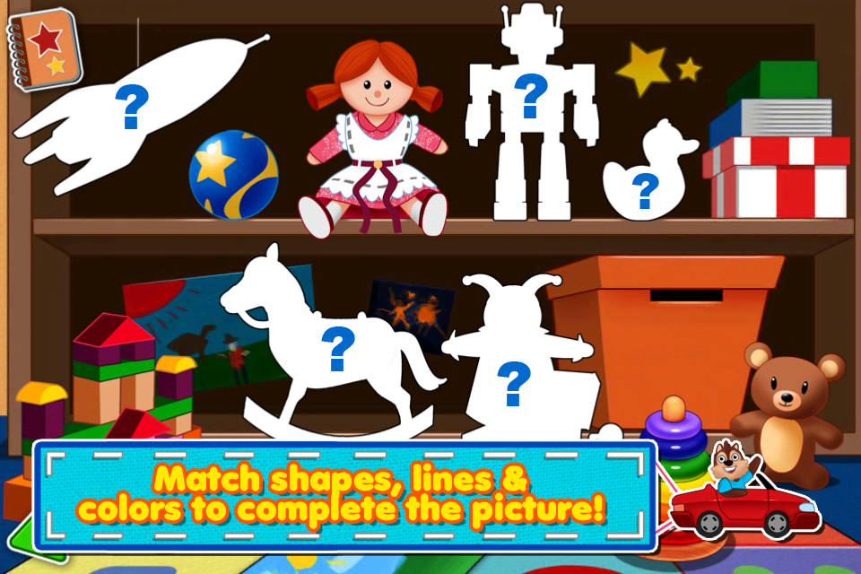 Screenshot Awesome Shape Puzzles 123 – A fun way of learning first words for kids Screenshot Awesome Shape Puzzles 123 – A fun way of learning first words for kids